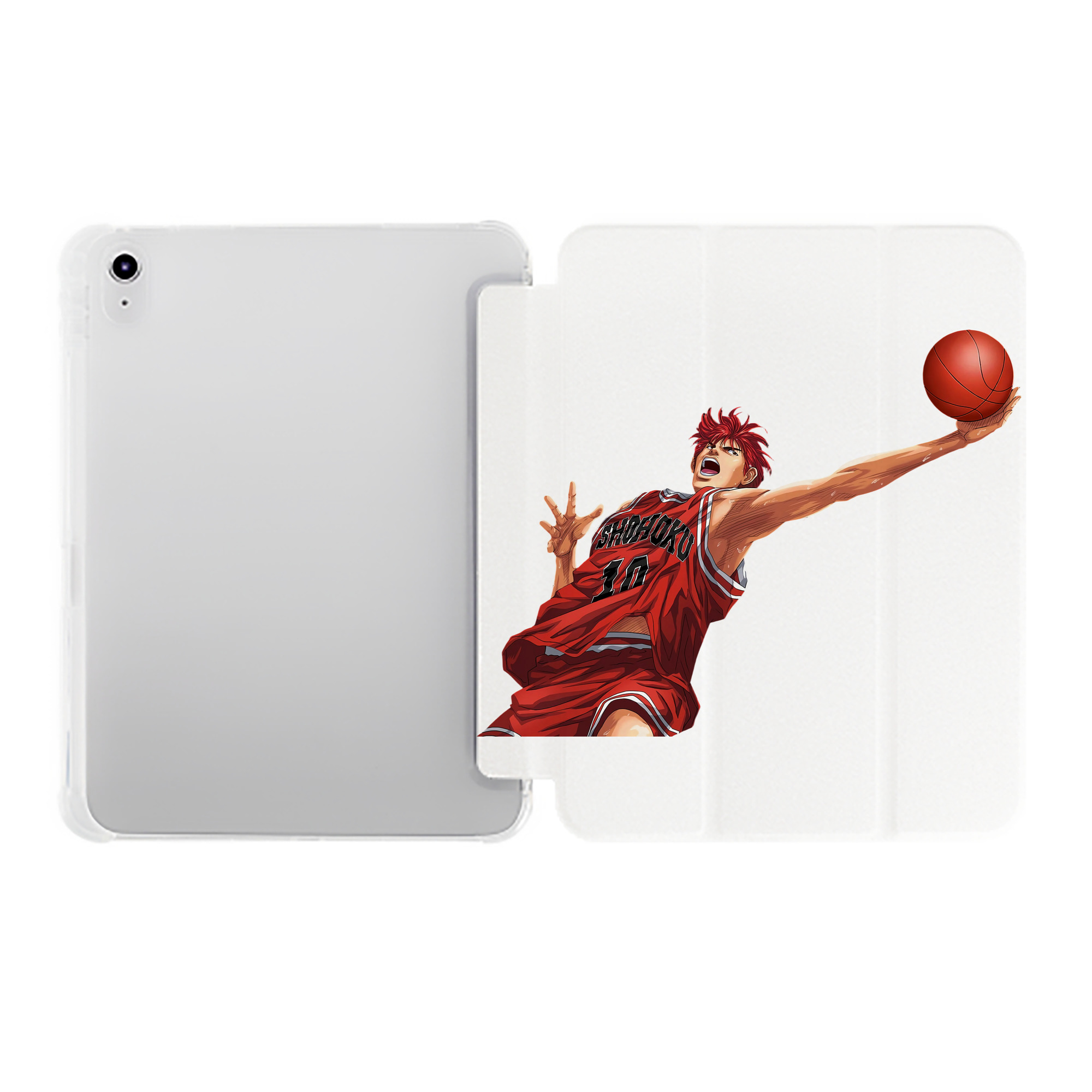 （画像用） SLAM DUNK／スラムダンク IPad ケース ペン収納付き 三つ折りスタンド PUレザー×シリコン 対応機種9.5/10.5/10.9インチ